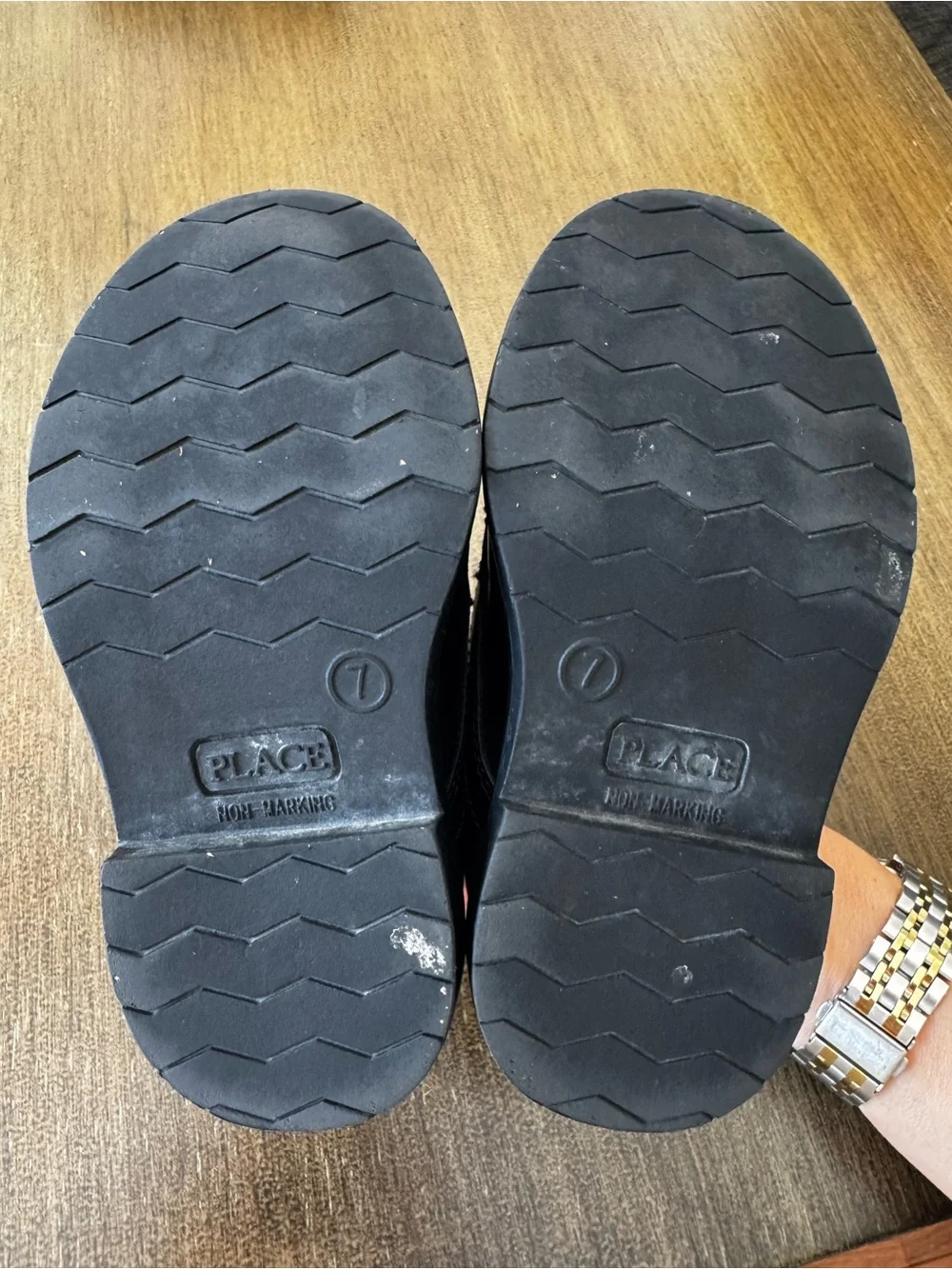 The Children’s Place Toddler Boys Black Dress Shoes Size 7 VGUC